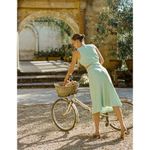 Sabo Cambelle Green Sleeveless Cutout Tie Front Cami Camisole Midi Tank Dress M Size M Photo 2