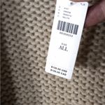 Anthropologie Beige Cardigan with Red Heart Details Photo 6