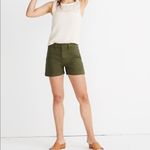 Madewell  | Emmett High Waisted Shorts Loden Green Photo 2