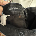 Lucky Brand  size 6 the High Rise Shortie black denim short shorts Photo 3