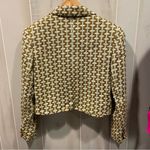 Doncaster Cute vintage 80s-90s silk tweed olive chartreuse mcm crop blazer  Photo 9