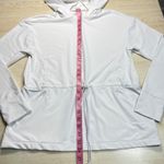 Kinona Sports White Hoodie Drawstring Pullover Athletic Italian Fabric XS Photo 9