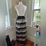 Jack Bryan Depuis Vintage Sequined Maxi Skirt in Chevron Pattern XS waist Black Size undefined Photo 2