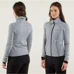 Lululemon | Nice Asana Jacket | Herringbone Black Gray | Sz 6 Photo 1