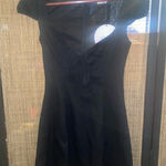 Princess Polly Alora Mini Dress Black-  size 0 new with tags Photo 0