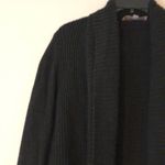 Loft Women’s Ann Taylor  long Open cardigan sweater ribbed black size medium Photo 1
