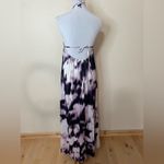 KAUFMANFRANCO Purple Tie Dye Flowy Halter Maxi Dress SMALL Photo 6