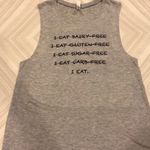 Bella Canvas Bella Heather Gray “I Eat...” Muscle Tank Top Size XL Photo 0