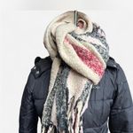 Plaid Wool Blend Scarf Photo 1