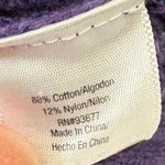 st. john's bay St. John’s Bay Women’s Size M Purple Cable‎ Knit Long Sleeve Classic Sweater Photo 4