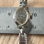 Helbros Rare Vintage Mechanical Ladies Watch Stainless Stretch Bracelet Case Silver Photo 2