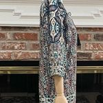 Vibrant paisley blue and orange tunic / M / Excellent condition Size M Photo 8