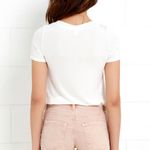 BLANK NYC Pink Wedge Jean Shorts with Frayed Hem Photo 3