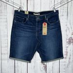 Levi's Levi’s NWT Size 34/18 Blue Denim Mid Rise Levi’s Sculpt Bermuda Jean Shorts Photo 0