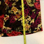 Julian Taylor Womens Shirt Dress Black Red Floral Midi Sleeveless Buttons 8 Photo 3