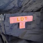 LDT Size 2 Navy Blue Blair Square Neck Sleeveless Tiered Maxi Dress Heritage Photo 6