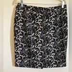 🌞Olivia & Martin White with Black Paisley Print Midi Skirt #O Size 10 Photo 4