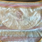Tory Burch Striped Pima Cotton Logo Tee Sz M Photo 4