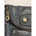 Marc by Marc Jacobs Bag Black Goat Leather Crossbody Handbag Purse Zipper Used Photo 2