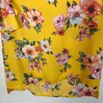 White Birch Flutter Sleeve Yellow Floral Top Photo 3