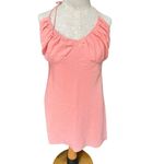 Abercrombie & Fitch Halter Ruched Mini Dress Chiffon Sundress Coral NWT M Photo 1