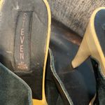 Steven By Steve Madden  Black Suede Studded Barc High Heel Clogs Sz 9B Photo 2