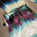 XS Clifton colorful midi dress with gradient​ 3/4 sleeve length transparent slv Blue Photo 7