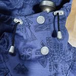 Vtg 80s Nils Womens Ski Jacket Size 6 Belted Hooded Purple Aztec Print With Cap Photo 3