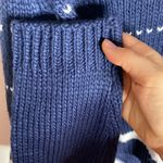 John + Jenn striped navy white combo cropped sweater hoodie size S Photo 98