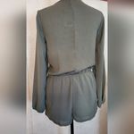 Forever 21 NWT  Olive Green Long Sleeve Romper Size:S Photo 3