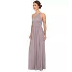 Donna Morgan ✨ 'Rachel' Ruched One-Shoulder Chiffon Lavender Sz 6 Gown✨ Photo 1