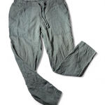 prAna Linen Blend Utility Pants Drawstring Waist Casual Trousers Comfy Gray Photo 0