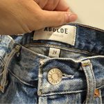 AGOLDE  Parker Vintage Cutoff Denim Shorts in Clutch Blue Size 24 Photo 4