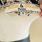 Billie & Blossom oriental fan print woven blouse size 10p Photo 6