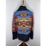 Peruvian Connection Vintage  Alpaca Knit Aztec Chunky Cardigan Sweater Large L Photo 2