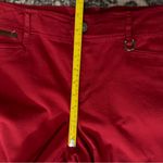 Ralph Lauren Lauren  Women’s Size 14 Red Cotton Twill Trousers Pants Photo 7