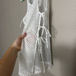 H&M Divided White Fishnet Tie-Up Top Photo 1