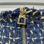 Sail To Sable Dress Womens Sz 2 Navy Blue Tweed Bouclé Luxury Retro Office Chic Photo 8