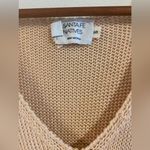 Santa Fe Natives Crochet Sleeveless Drop Waist Maxi Dress, Size Small Tan Photo 3