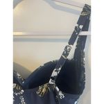 Niptuck Swimsuit One Piece Navy White Gold Floral 8 Multi Fit Cup Support gather Blue Photo 4