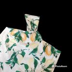 Ann Taylor  One shoulder fruit print lemons Top Size 14 P NWOT Photo 2