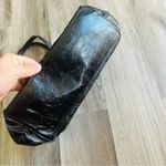 Coach Signature Stitch C Black Patent Leather Tote Bag, F19198 Photo 8