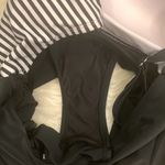 Isaac Mizrahi  swim dress one piece black white stripe 10 Photo 7