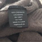 360 Cashmere Women’s Size S Mouse Gray Cashmere Knit V-Neck Long Sleeve Sweater Photo 5