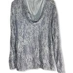 Socialite  grey printed tunic hoodie medium new Photo 3