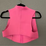 SKIMS NWT  Swim Zipper Pink Cropped Top Size XL Photo 6