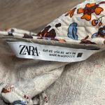 ZARA Quilted Floral Printed Top Size XS Photo 4