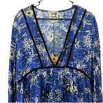 Jaase NWT  Blue Floral Long Sleeve Tiered Boho Jessie Dress Size LARGE‎ Photo 9