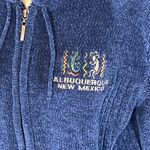 Basix Lifestyle Albuquerque NM Chenille Fuzzy Zip Women’s Hoodie Sweater Size M Photo 1