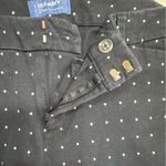 Old Navy  Black Pixie Mid-Rise Pants with White Diamond Pattern Size 14 Tall Photo 2